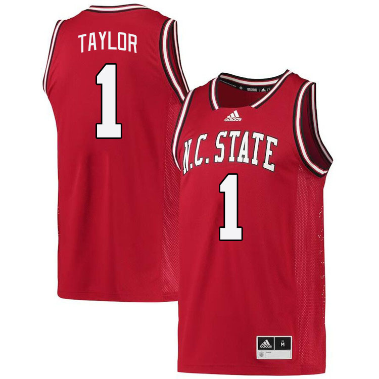 Men #1 Jayden Taylor NC State Wolfpack College Basketball Jerseys Stitched Sale-Retro